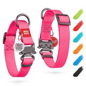 Waterproof Dog Collar Adjustable for Large Dogs Small and Medium Dogs Heavy Duty Dog Collars with Durable Metal Clasp for Boy Girl Dog Collars Pi