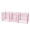Dog Playpen Indoor 24 inch 8 Panels Metal Dog Pen Pet Dog Fence Outdoor Exercise Pen with Doors
