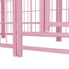 Dog Playpen Indoor 24 inch 8 Panels Metal Dog Pen Pet Dog Fence Outdoor Exercise Pen with Doors